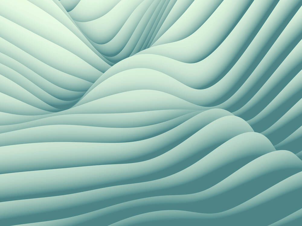 Абстрактные волны (ширина: 4000 мм, высота: 2800 мм, количество полос: 4)