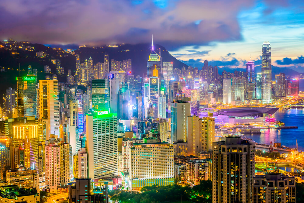Гавань Гонконга (ширина: 4000 мм, высота: 2800 мм, количество полос: 4)