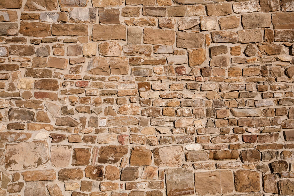 Каменная стена (ширина: 4000 мм, высота: 2800 мм, количество полос: 4)
