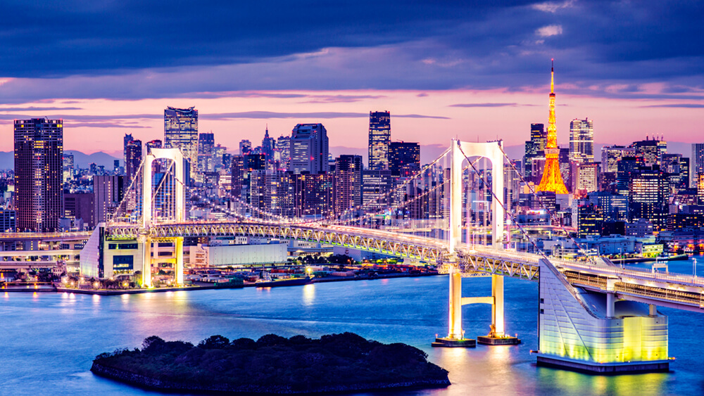 Мост в Токио (ширина: 4000 мм, высота: 2800 мм, количество полос: 4)