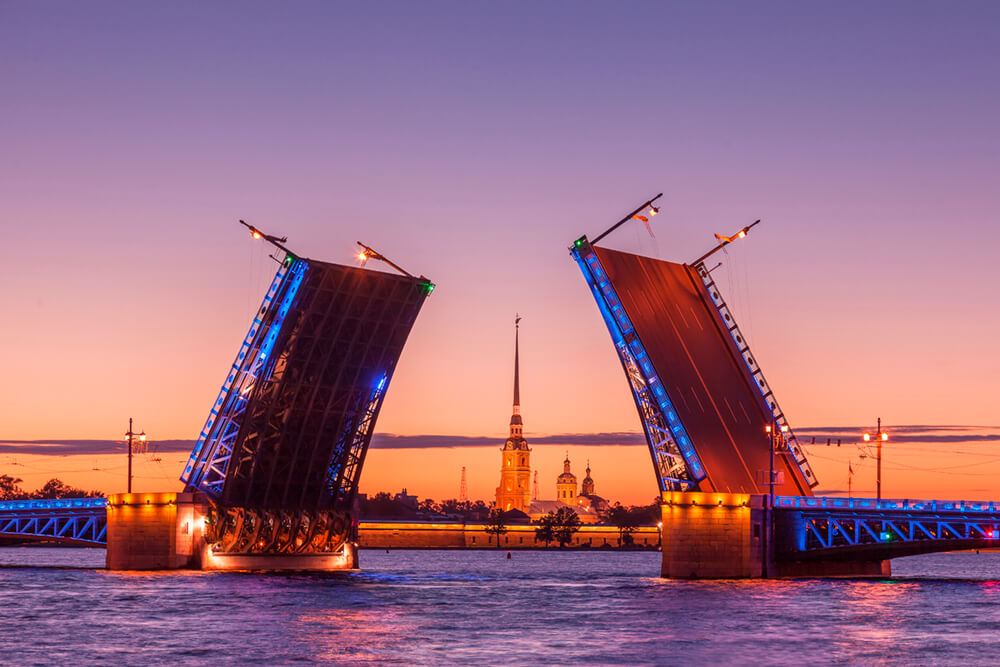 Мосты в Санкт-Петербурге 2 (ширина: 4000 мм, высота: 2800 мм, количество полос: 4)