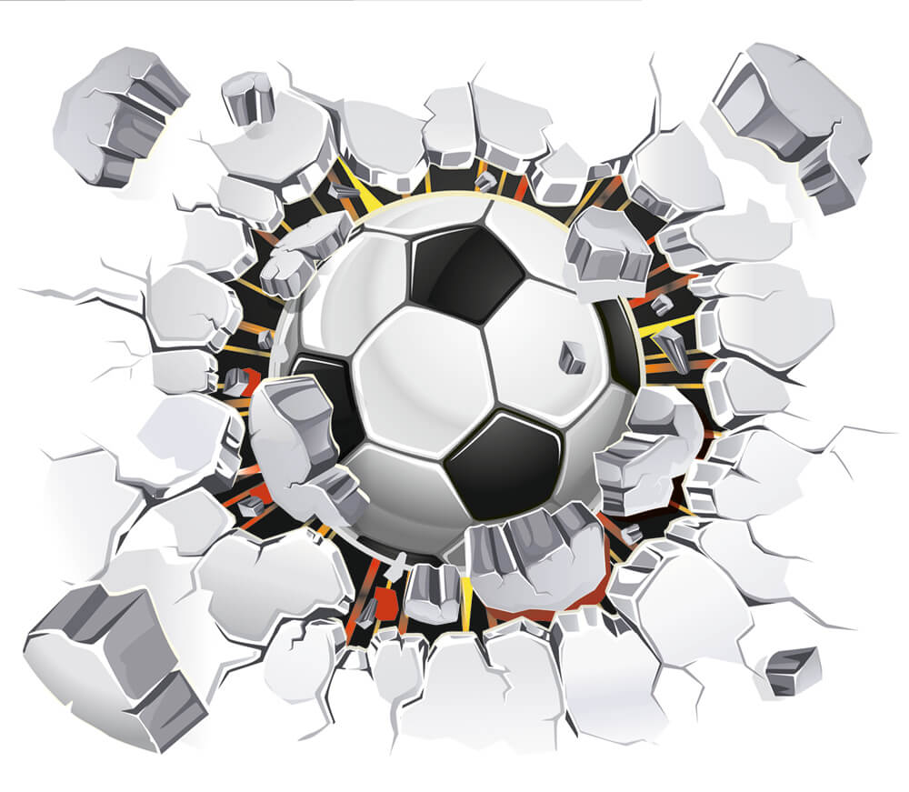 Мяч 3Д (ширина: 3000 мм, высота: 2800 мм, количество полос: 3)