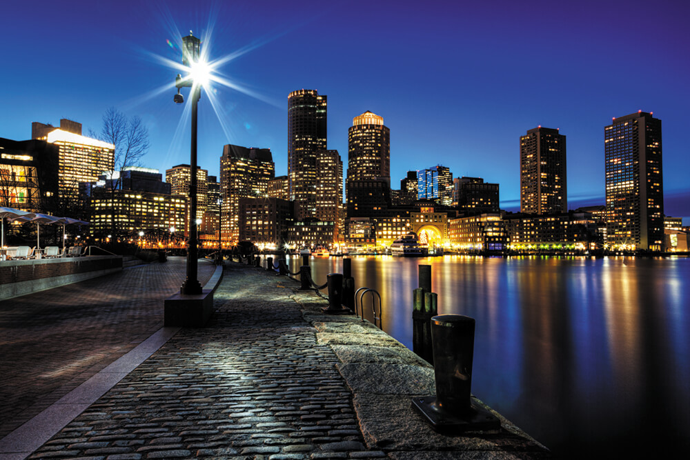 Набережная Бостона (ширина: 4000 мм, высота: 2800 мм, количество полос: 4)