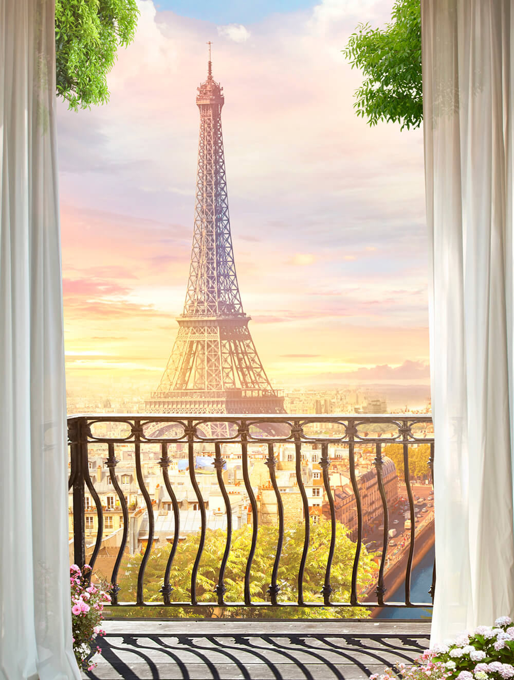 Окно в Париж (ширина: 2000 мм, высота: 2800 мм, количество полос: 2)