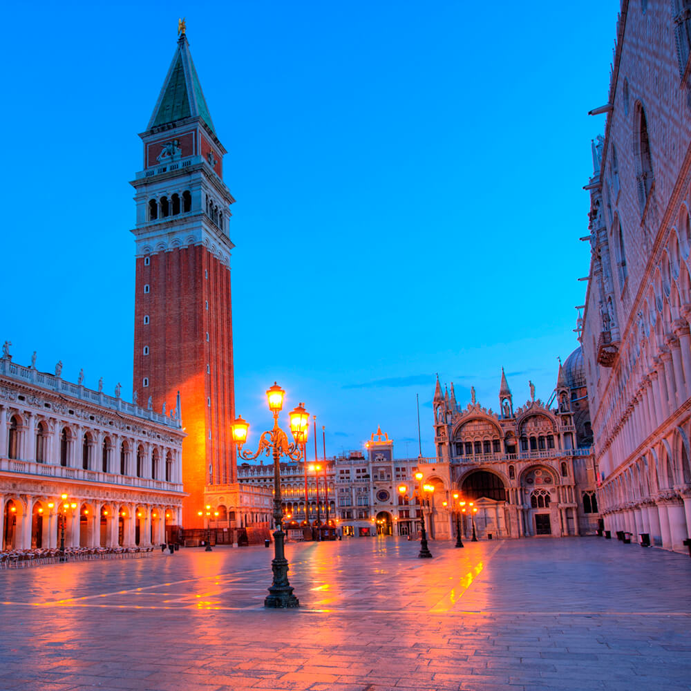 Площадь в Венеции (ширина: 3000 мм, высота: 2800 мм, количество полос: 3)