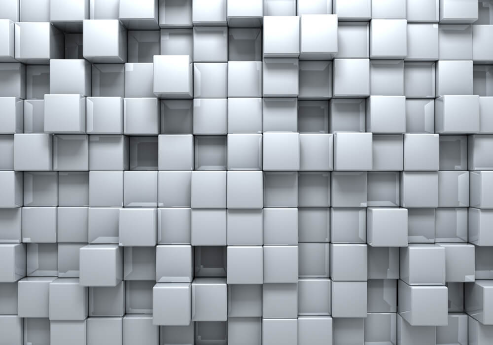 Серые кубики (ширина: 4000 мм, высота: 2800 мм, количество полос: 4)