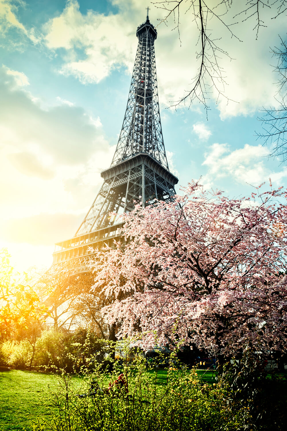 Весна в Париже (ширина: 2000 мм, высота: 2800 мм, количество полос: 2)