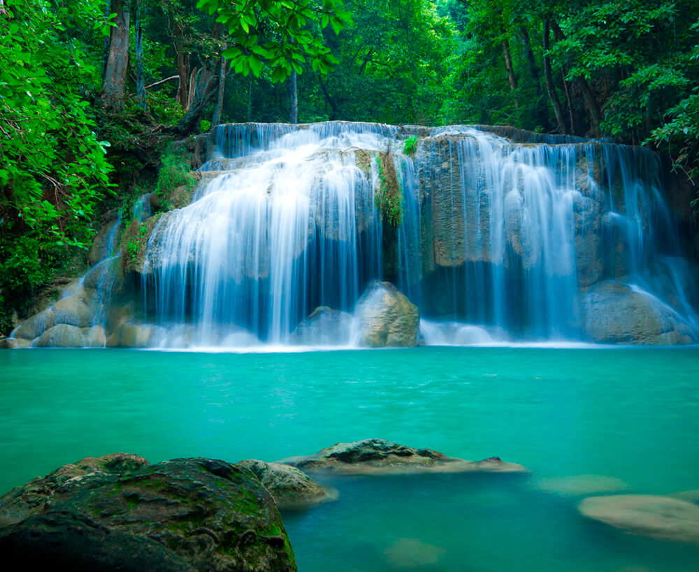 Водопад в Таиланде 3 (ширина: 3000 мм, высота: 2800 мм, количество полос: 3)